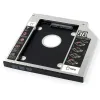 9.5 12.7mm HDD Caddy Aluminium Universa SATA 3.0 2.5 "SSD CD DVD till HDD Case Optibay-kapsling CD-ROM OddaFor SATA 3.0-kapsling