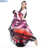 720 graus Flor Impressa Gypsy Salia Belly Dance Darine Tribal Roupas Belly Dance Costume de Flamenco Roupas