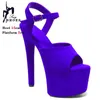 Dress Shoes 2024 Summer Stripers Performance 15cm/6Inch Pole Dance Sandals Suede Platform High Heels Sexy Women