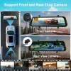 3Lens 4K Dash Cam for Cars 10Inch Rear View Mirror GPS Wifi Car DVR Video Recorder Rear View Camera for Vehicle Car Assecories