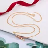 Fashion Designer Tiffunny*Knot Pendant Necklace 925 silver 18K GOLD rose gold Plated with Artificial diamonds celebrity choice jewels with Gift box