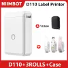 Niimbot D110 Mini Portable Thermal Bluetooth Printer Self-Adhesive Sticker Intelligence For Commercial Home Use Niimbot D110