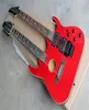 Double Neck Red Semihollow Body 612 Strings Guitar Electric With Black Hardwarerosewood Fingboardan pode ser personalizado1201362