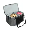 Bowling Bag for 2 Balls,Multi-Pockets Bowling Ball Bag Fits Bowling Shoes, Bowling Ball Bag with Shoulder Strap & Divider