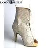 Танцевальная обувь 2024 Зимний стиль Bachata Social Booties 6-10 см. Индивидуальные каблуки хаки сальса латинские ботинки для женщин