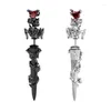 Stud Earrings Punk Sword Studs Waterproof Thorns Rose Tribal Metal Piercing Earring 264E