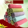 1pcs Super Absoolbent Dishcloth Portable Swipes Table Tools Easy Cleansing Clate Кухонное полотенце Толнее микроволокна 30*40 см.