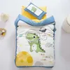 Klasse A digitale printen katoenen kindercartoonkit kleuterschool Moeder en kinderquilt baby driedelige set dutje zes