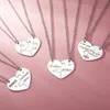 Colliers de pendentif pendentifs bijoux diamant pêche coeur de la fête des mères cadeaux Famille fille sœur Collier Collier Drop Livraison 2021 OTRPQ