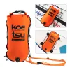 30L Paddle Board Deck Bag Waterproof Inflatable Storage Bag with Storage Space Bubble Bag for Swimming Kayaking Snorkeling