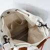 Andra väskor axelväskor stor kapacitet färgkontrast tygväska - kvinnors avslappnad handväska för arbete och pendling