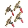 6mm-12mm Hose Barb Inline Brass Water Oil Air Gas Fuel Line Shutoff Ball Valve Pipe Fittings