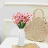 Decorative Flowers 8 Pcs Aquatic Plants Office Home Accessories Decor Simulated Violet Flower Decorations