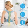 Novo 1pcs de costas Ortose Ajustável Masculino e feminino Apoio à coluna vertebral Treinador de postura, o que pode ajudar a aliviar a dor nas costas