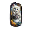 Kawaii Kitten Print Pencil Case Felinae / Ragdoll Cat Cosmetic Borse per Teenager Casual Pencil Box Women Case Stuk Forniture