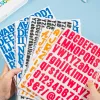 Wielobarwne naklejki literowe Liczby chłodne studenci samoprzylepne butelki z wodą naklejki hełmowe dekoracyjne dzieci laptop stacjonarne