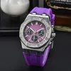 Orologio da uomo Business di lusso Full Function Watch Watch Fashion Watch 42mm Candy Candy Color inlaiid Diamond Band Band Band Orologi di alta qualità