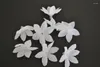 Fleurs décoratives 100pcs / lot de haute qualité Fabriqué 58 25 mm Blossom de fleur Forsytia Tête de fleur adaptée à une ampoule LED / riz 3 mm 4 couleurs