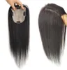 Wholedale Skin Base Human Hair Topper met 4 clips in Silk Top Virgin European Hair Toupeee for Women Fine Hairpiece 6x6inch 15x16C2093996