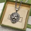 Colliers pendentiels Collier de marque de mode de créateur avec lion tête luxurys bijoux de créateurs premium bijoux 2022 Fe1i