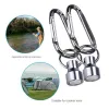 New Carp Fishing Magnetic Tool Release Holder Fly Fishing Retractor Net Release Clip With Keychain Carabiner Fishing Clip Pesca
