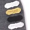 50st 41x16mm handgjorda taggar handgjorda faux läder stickning etikett för kläder handgjorda med kärlek pu -etikett för väskor tillbehör