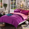 1PC 100% Polyester Couchet Couleur continue Couleur réactive Couvrotte de couette jumelle Twin Full Double King Super King Taille