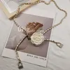 Design Sense Waist Chain Accessory Women Flower Chain Belt Embellished With Dress Sub Shirt Pants Chain Fashion Ins Style