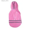 Dog Apparel Dog Apparel Summer Outdoor Puppy Pet Rain Coat Hoody Waterproof ets PU Raincoat For Dogs Cats Clothes Whole P63295O L46