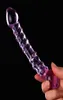 Sex Toy Purple Pyrex Crystal Dildo Glass Sex Toys Dildos Penis Anal Female Adult Toys For Women Body Massager2445589