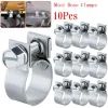 10pcs Hortum Klipsler Yakıt Hattı Kelepçeleri Petrol Boru 11-13mm 13-15mm Mini Hortum Klipsler Somun ve Cıvata Borusu Sabitleme Metal bağlantı eleman araçları