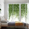 Window Stickers Plant Print Privacy Windows Film Decorative Flower Stained Glass No Glue Static Cling Frosted