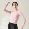 Portez du ballet de danse de ballet pour femmes coton blouse élégant adulte classical long / court entraînement à manches