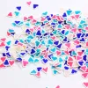 50g gemischte schöne Herzscheiben Polymer heißer Ton Sprinkles für Handwerk DIY Nail Art Dekoration Scrapbooking Telefon Deco: 6mm