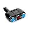 12V-24V Car Cigarette Lighter Socket Splitter Plug LED USB Ladeplätze Adapter Port 3 Way Auto für Mobiltelefon-DVR-Zubehör