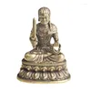 Orecchini di collana impostati in ottone Aryaacalanatha Buddha Desktop Ornaments Sculture di bronzo dedicate alla collezione di artigianato statue vecchie.