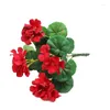 Dekorative Blumen 5 abgegebenes kleines Crabapple Geranium künstlicher Blume Plastik