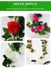 Dekorative Blumen künstlicher Ivy Rattan Seiden Pfingstrose Rose Blume Hochzeit für Party Wandhänge Girlanden Hausgarten Dekoration grüne Pflanzen