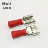 50pcs Female Red blue yellow 2.8mm 4.8mm 6.3mm Insulated Spade Wire Connector Electrical Crimp Terminal