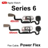 Slå på med mikrofonflexkabel för Apple Watch Series 1 2 3 4 5 6 Series4 Series6 38mm 40mm 42mm 44mm Reparationsdelar