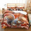 COPERTURA DELLOVET SQUIRREL KINGE CENTENE RAGAZZI RAGAZZI COMPLE CHIEDE CHIEDE DI LETTO DI ANIMA CINETTO COPERTURA QUILT SCAGNI