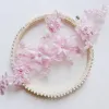 1 PC Flower 3D Embriodered Brodery Fabric Sew Diy Accessories Craft Collar Applique Patches Halsbindning Venise Spetstyg