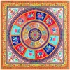 Shawls 130cm brand design Bohemian winter scarf womens shawl large square scarf twill 100% silk scarf womens fashionable headscarf BandannaL2404L2404