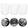 Candle Holders 3 Pcs Light Cup Table Decor Clear Tea Stands Pillar Glass Banquet Cups