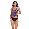 Women's Swimwear 2024 Bikini Set Swimsuit Push Up Women Tankini Top Two Piece Swimimng Costume Plus Size Padded Bathing Suit Bottoms