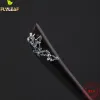 Swavers Real Sterling Sier Jewelry Retro Orchid Ebony Hairpin для женщин Оригинальный дизайн