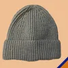Hat Cap Designer V Knitted Brimless Knit Beanie Pullover Cold Beanies Bell Shaped Woolen Metal Warm New Fashion High Quality Mens Womens Free Shipping Wholesale