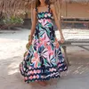 Casual jurken Zoete bloemengedrukte jurk voor vrouwen zomer 2024 Sexy mouwloze golf Sling Beach Party vrouwelijk elegante bohemia vestidos