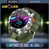 2024 Military Watch Smart Watch Men Watch Military Watch Freqüência cardíaca AMOLED Pressão arterial Smartwatch Smartwoor Sports Sports Homem Man