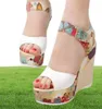 Summer Fashion Women Fish Mouth Sandals Femenino Bohemio Muffin Hill Sail Tacs Sandalias de cuña de cuña 9132574